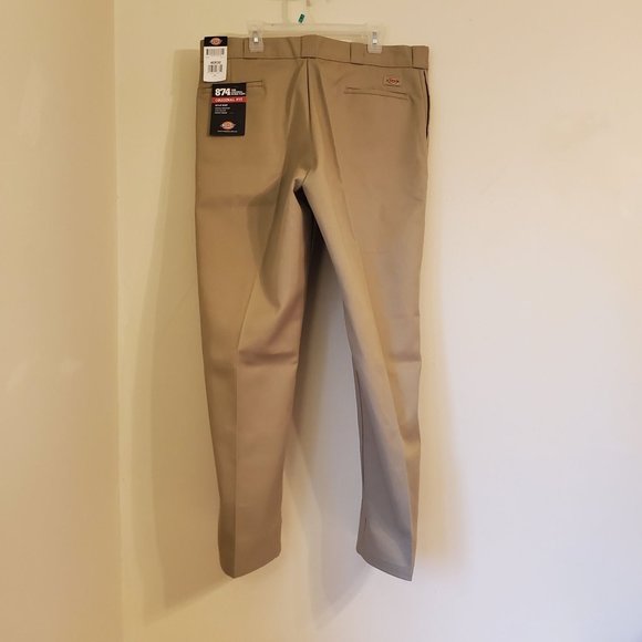 Dickies 40x32 Khaki Tan Work Pants Original Fit 874 - Picture 2 of 6